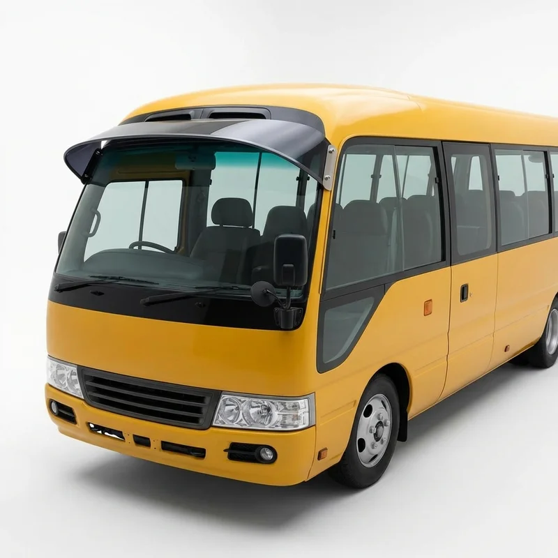 Tinted Acrylic Windscreen Sunvisor for IC Corporation RE School Bus (2003 - 2024) - 1