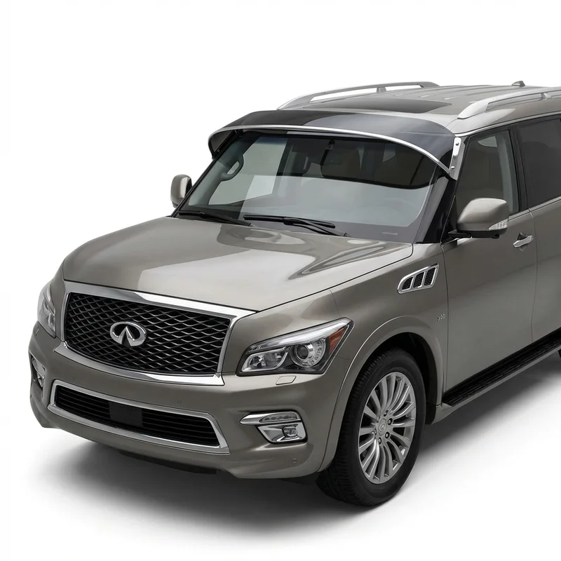 Tinted Acrylic Windscreen Sunvisor for INFINITI QX80 (2014 - 2025) - 1