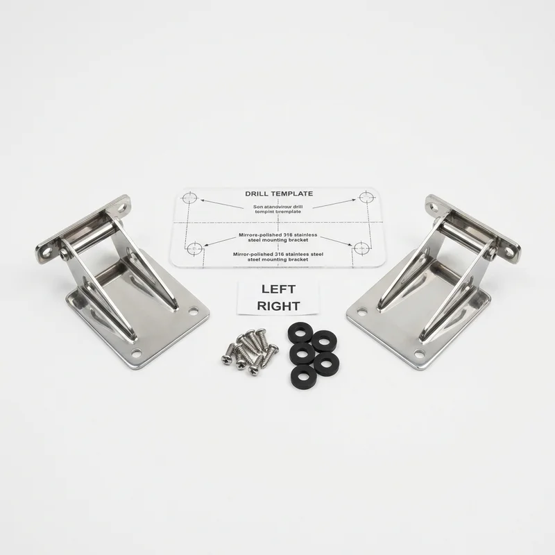 Stainless Steel Mounting Bracket Kit for International 7100 (1990 - 1995) - 1