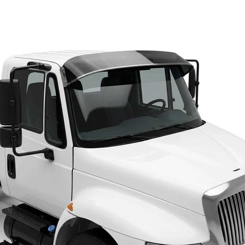 Tinted Acrylic Windscreen Sunvisor for International HV507 (2019 - 2022) - 1