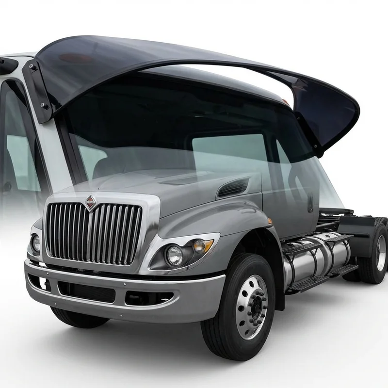 Tinted Acrylic Windscreen Sunvisor for International HX615 (2017 - 2022) - 1