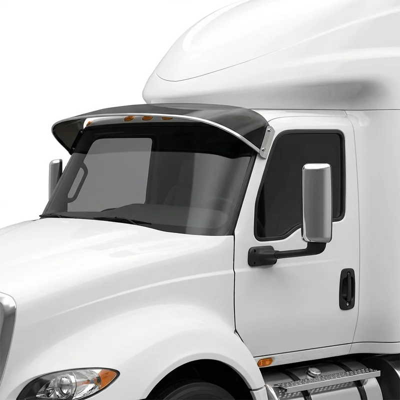 Tinted Acrylic Windscreen Sunvisor for International LT625 (2017 - 2021) - 1