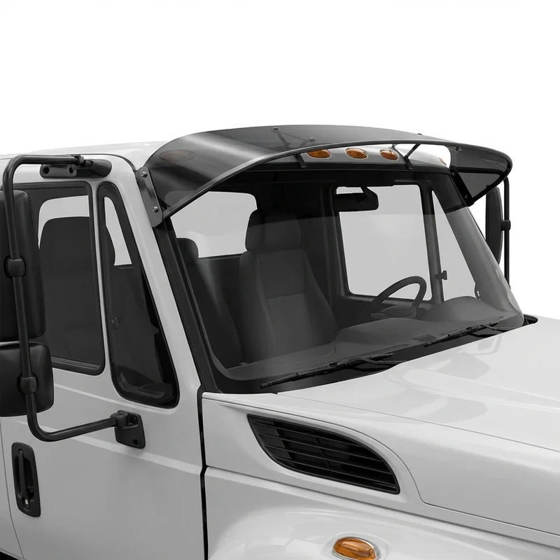 Tinted Acrylic Windscreen Sunvisor for International WorkStar 7300 (2015 - 2020) - 1
