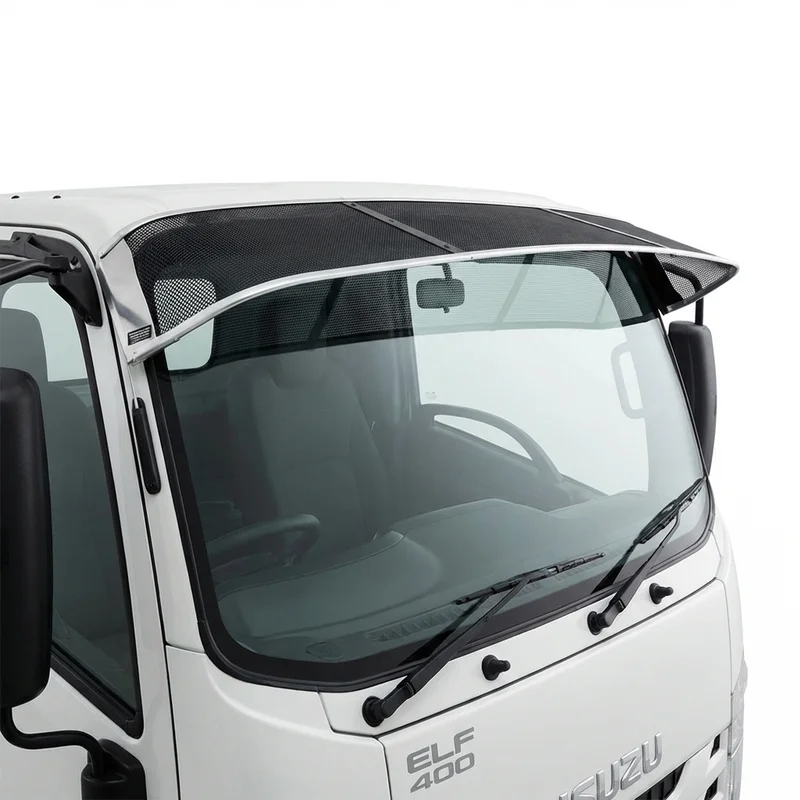 Premium Mesh Windscreen Sunvisor for Isuzu ELF 400 (2019 - 2020) - 1