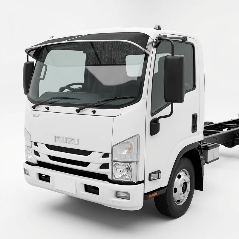 Premium Mesh-Solskærm til Forrude til Isuzu ELF 500 (2019 - 2020) - 1