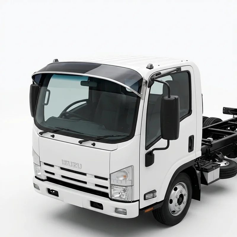 Tinted Acrylic Windscreen Sunvisor for Isuzu i-370 (2007 - 2008) - 1