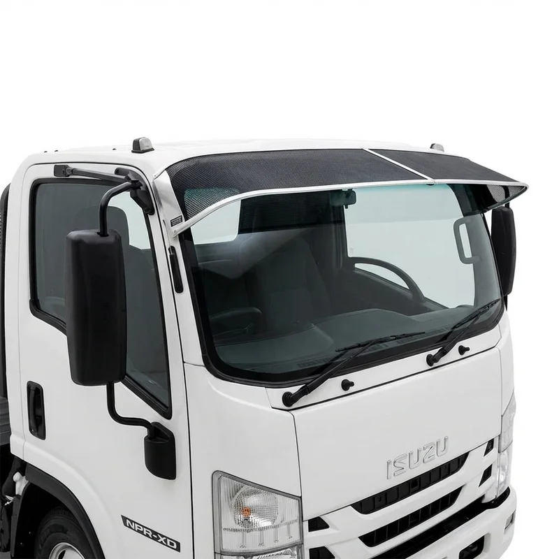 บังแดดกระจกหน้าแบบตาข่ายพรีเมียม สำหรับ Isuzu NPR-XD (2015 - 2019) - 1