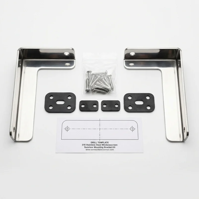 Stainless Steel Mounting Bracket Kit for Jayco Greyhawk (2019 - 2022) - 1