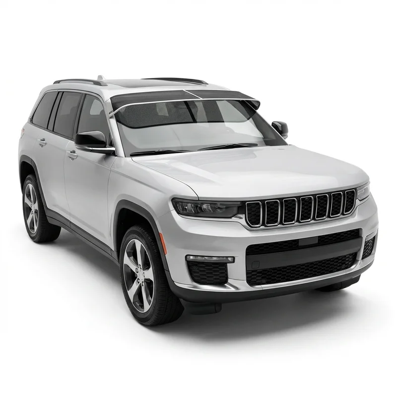 Premium Mesh Windscreen Sunvisor for Jeep Grand Cherokee L (2021 - 2025) - 1