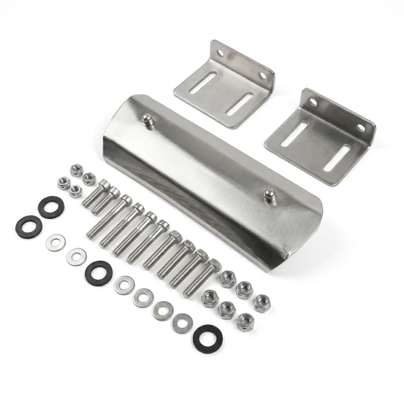 Stainless Steel Mounting Bracket Kit for Kenworth C500 (2007 - 2019) - 1