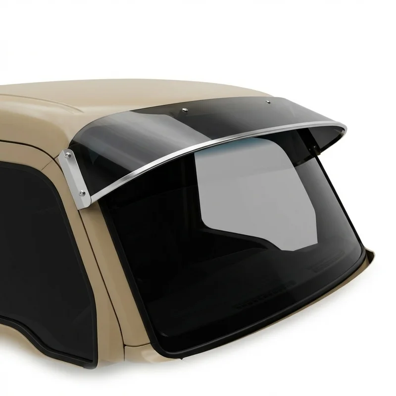 Tinted Acrylic Windscreen Sunvisor for Kenworth KW45 (2019 - 2020) - 1