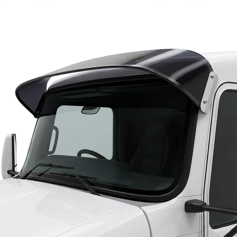 Tinted Acrylic Windscreen Sunvisor for Kenworth T270 (2008 - 2021) - 1