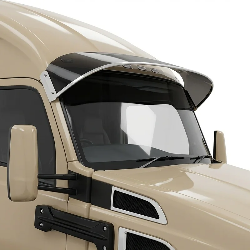 Tinted Acrylic Windscreen Sunvisor for Kenworth T460 (2019 - 2019) - 1