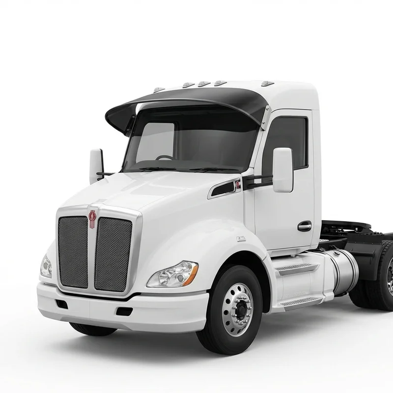 Tinted Acrylic Windscreen Sunvisor for Kenworth W990 (2019 - 2020) - 1