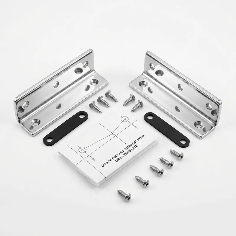 Stainless Steel Mounting Bracket Kit for Kia Rio5 (2006 - 2011) - 1