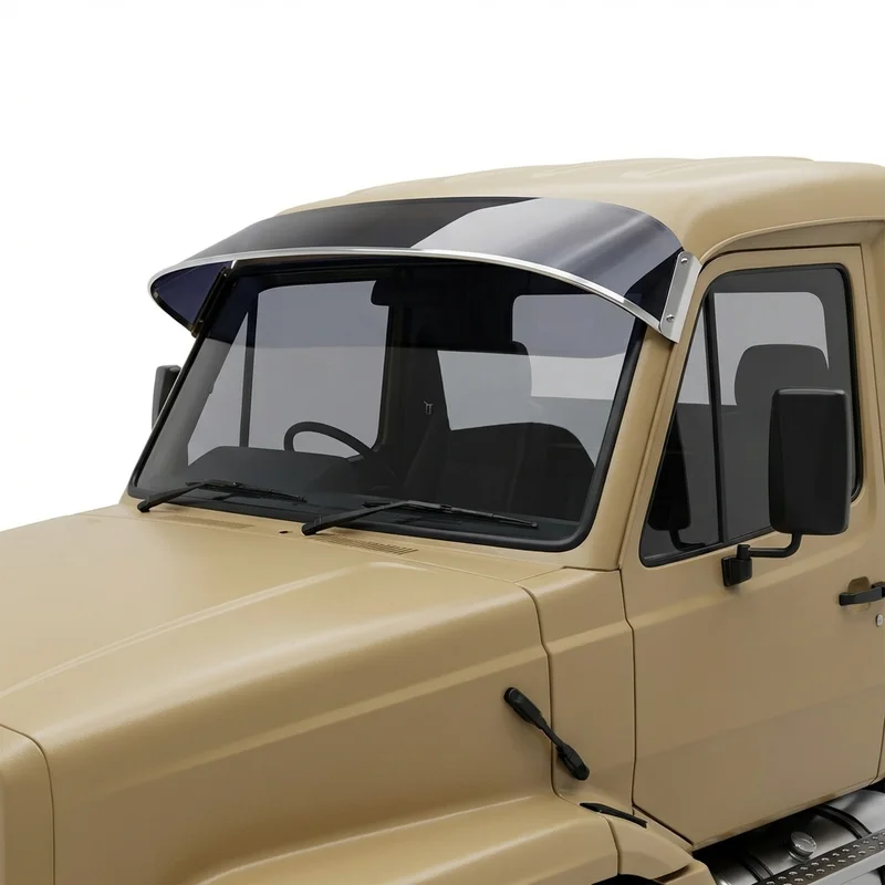 Tinted Acrylic Windscreen Sunvisor for Mack CS200P Mid-Liner (1986 - 2001) - 1