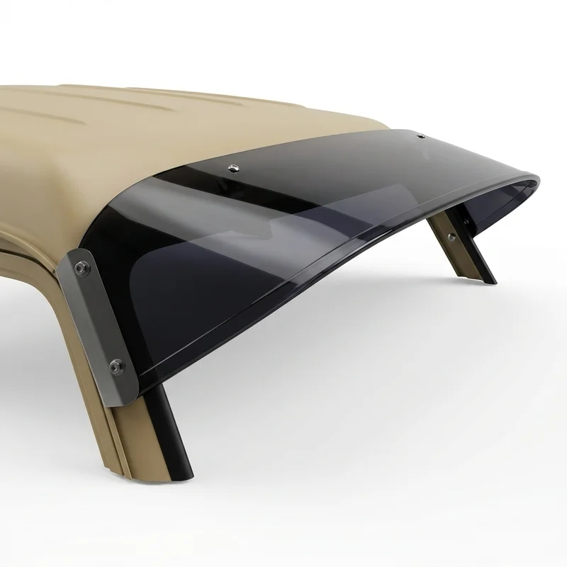 Tinted Acrylic Windscreen Sunvisor for Mack CT (2005 - 2007) - 1
