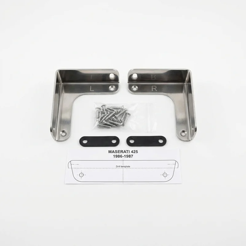 Stainless Steel Mounting Bracket Kit for Maserati 425 (1986 - 1987) - 1