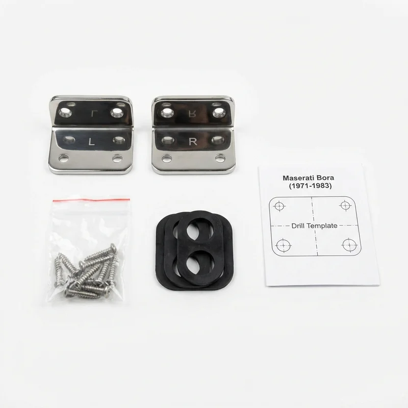 Stainless Steel Mounting Bracket Kit for Maserati Bora (1971 - 1983) - 1