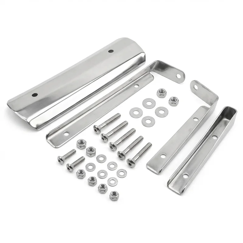 Stainless Steel Mounting Bracket Kit for Mercedes-Benz 200 (1966 - 1967) - 1