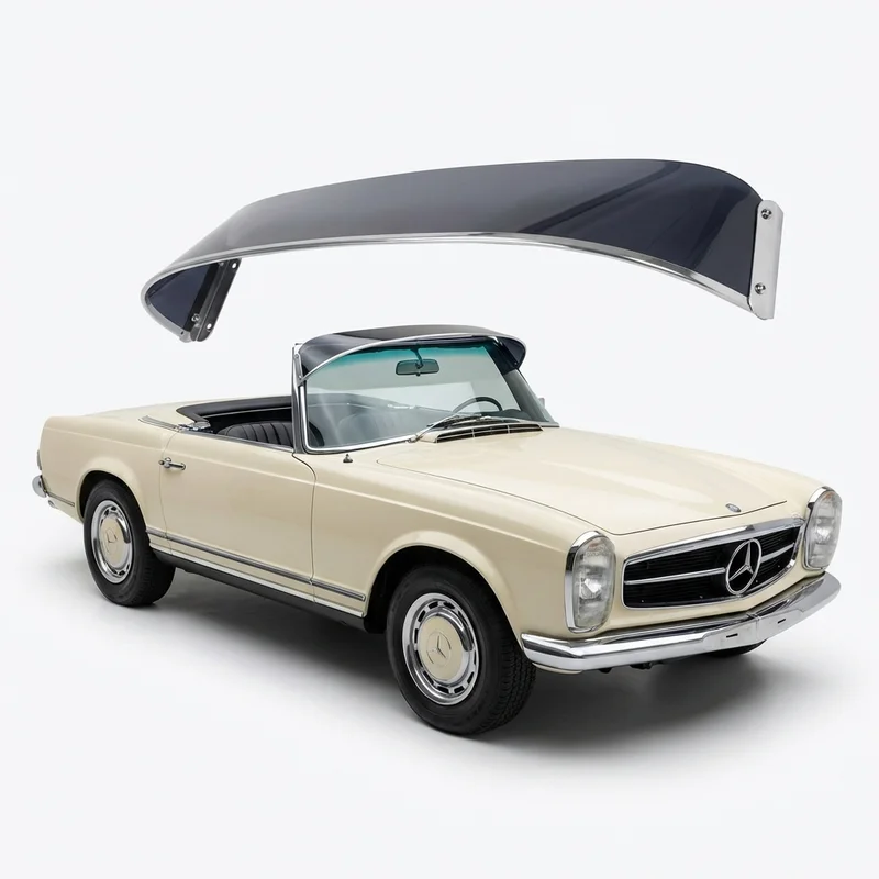 Tinted Acrylic Windscreen Sunvisor for Mercedes-Benz 250SL (1966 - 1968) - 1