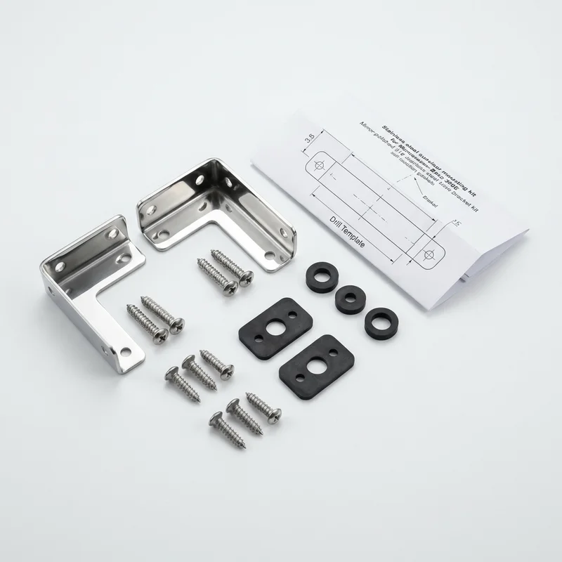 Stainless Steel Mounting Bracket Kit for Mercedes-Benz 300E (1986 - 1993) - 1
