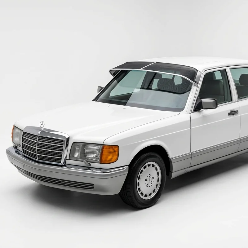 Premium Mesh Windscreen Sunvisor for Mercedes-Benz 350SD (1991 - 1991) - 1