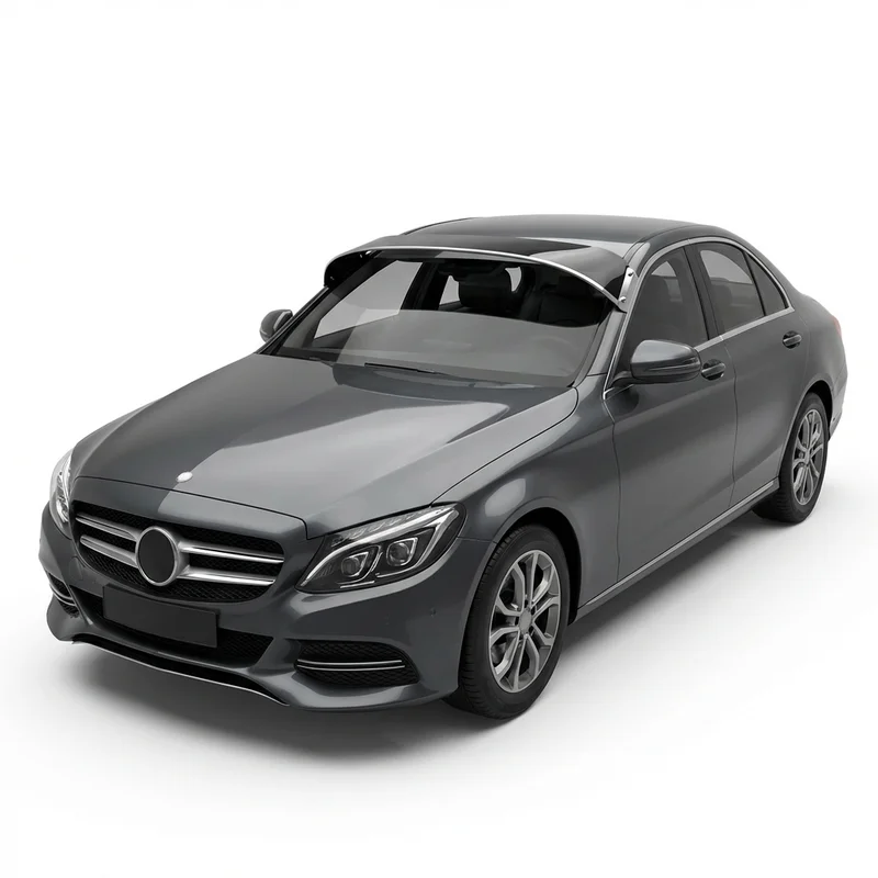 Tinted Acrylic Windscreen Sunvisor for Mercedes-Benz C200 (2001 - 2022) - 1