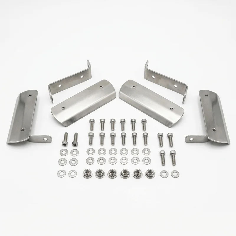 Stainless Steel Mounting Bracket Kit for Mercedes-Benz C240 (2001 - 2003) - 1