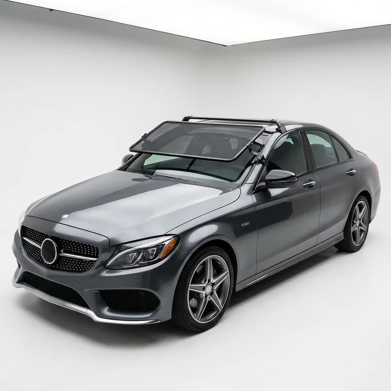 Premium Mesh Windscreen Sunvisor for Mercedes-Benz C450 AMG (2016 - 2016) - 1