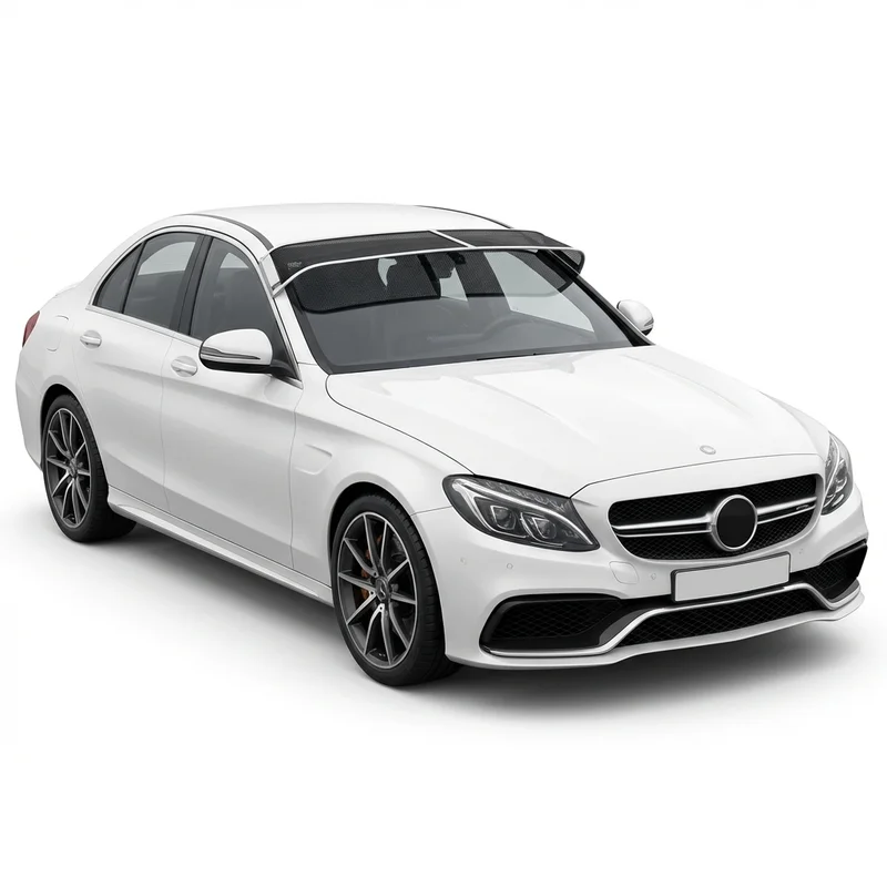 Premium Mesh Windscreen Sunvisor for Mercedes-Benz C63 AMG S (2015 - 2023) - 1