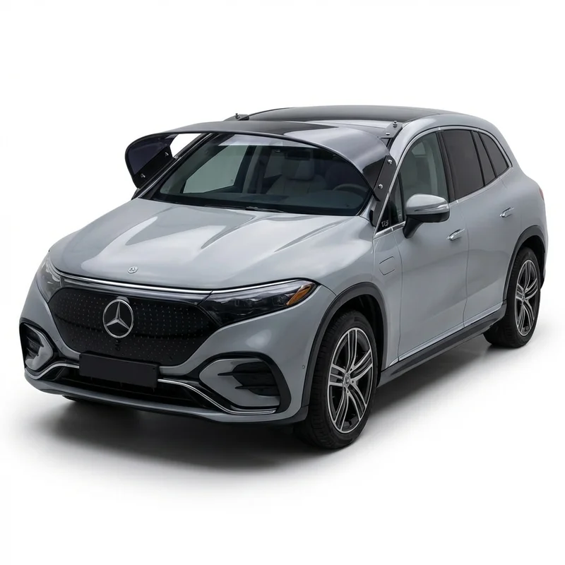 Tinted Acrylic Windscreen Sunvisor for Mercedes-Benz EQS 450 SUV (2023 - 2025) - 1