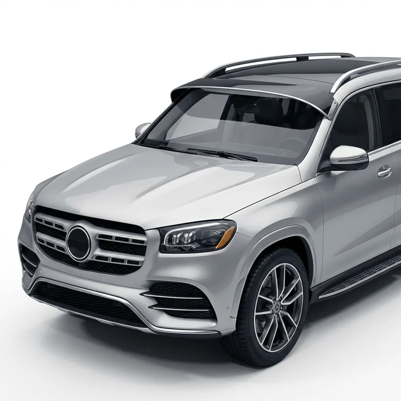 Tinted Acrylic Windscreen Sunvisor for Mercedes-Benz GLS580 (2020 - 2025) - 1