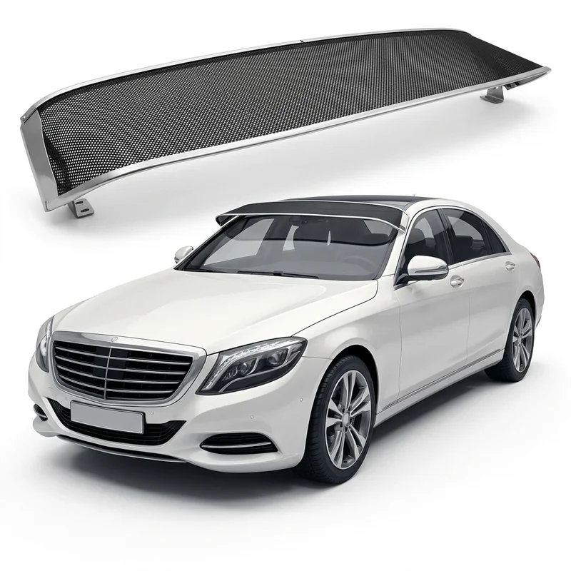 Premium Mesh Windscreen Sunvisor for Mercedes-Benz S550 (2007 - 2017) - 1