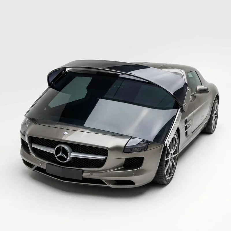 Tinted Acrylic Windscreen Sunvisor for Mercedes-Benz SLS AMG (2011 - 2015) - 1