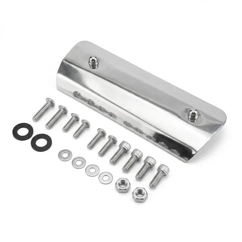 Stainless Steel Mounting Bracket Kit for Merkur Scorpio (1988 - 1989) - 1