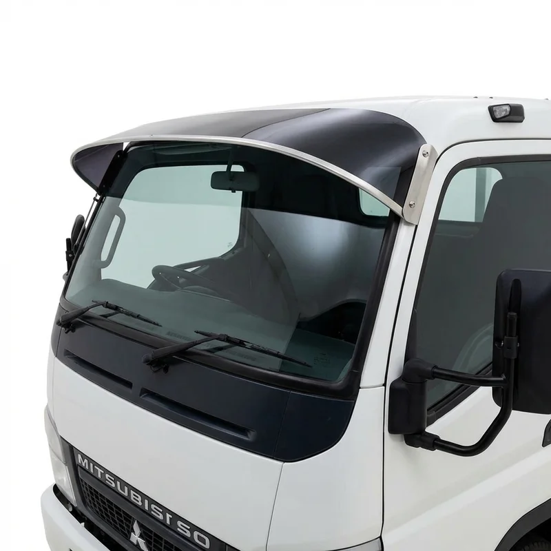 Tinted Acrylic Windscreen Sunvisor for Mitsubishi Fuso FE145 (2005 - 2011) - 1