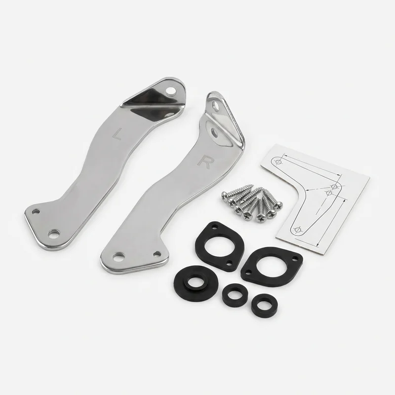 Stainless Steel Mounting Bracket Kit for Mitsubishi Fuso FK200 (2008 - 2011) - 1