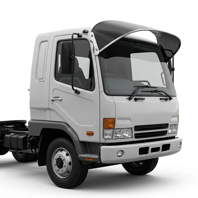 Tinted Acrylic Windscreen Sunvisor for Mitsubishi Fuso FM330 (2008 - 2011) - 1