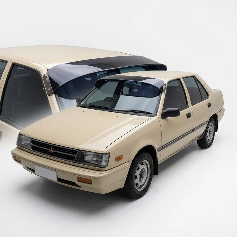 Tinted Acrylic Windscreen Sunvisor for Mitsubishi Precis (1987 - 1994) - 1