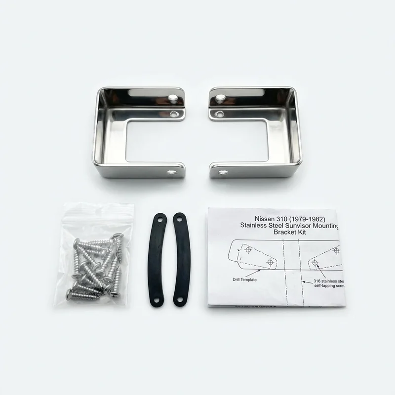 Stainless Steel Mounting Bracket Kit for Nissan 310 (1979 - 1982) - 1