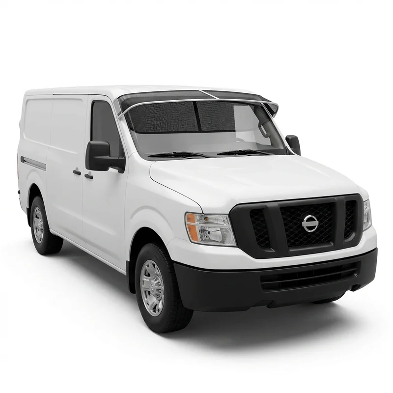 Premium Mesh Windscreen Sunvisor for Nissan NV1500 (2012 - 2021) - 1