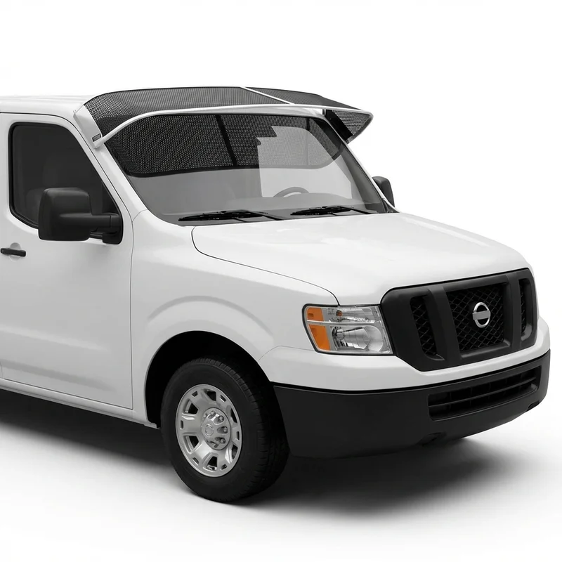 Premium Mesh Windscreen Sunvisor for Nissan NV3500 (2012 - 2021) - 1