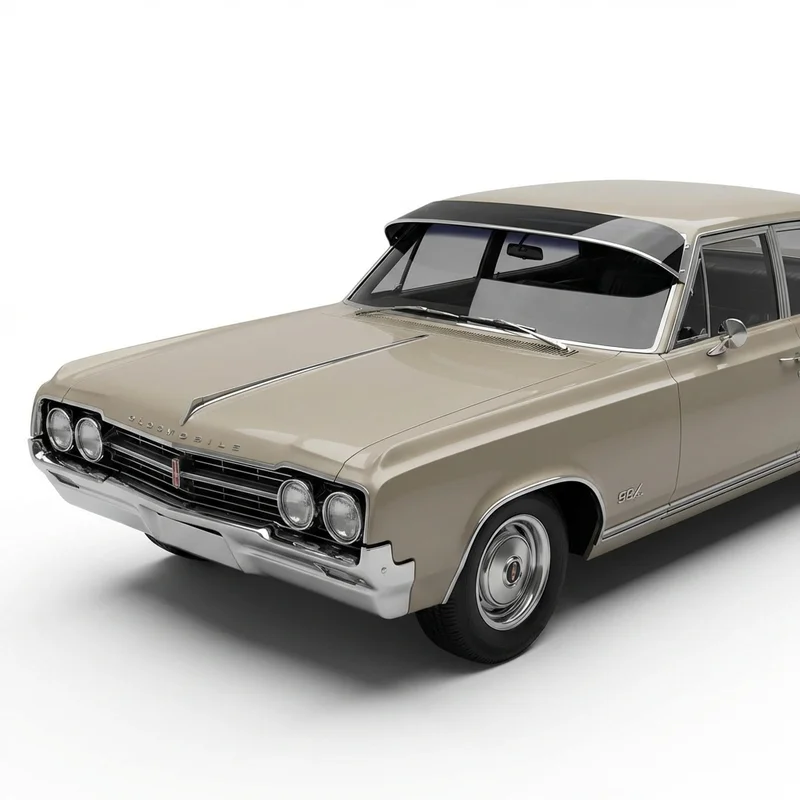 Tinted Acrylic Windscreen Sunvisor for Oldsmobile 98 (1957 - 1996) - 1