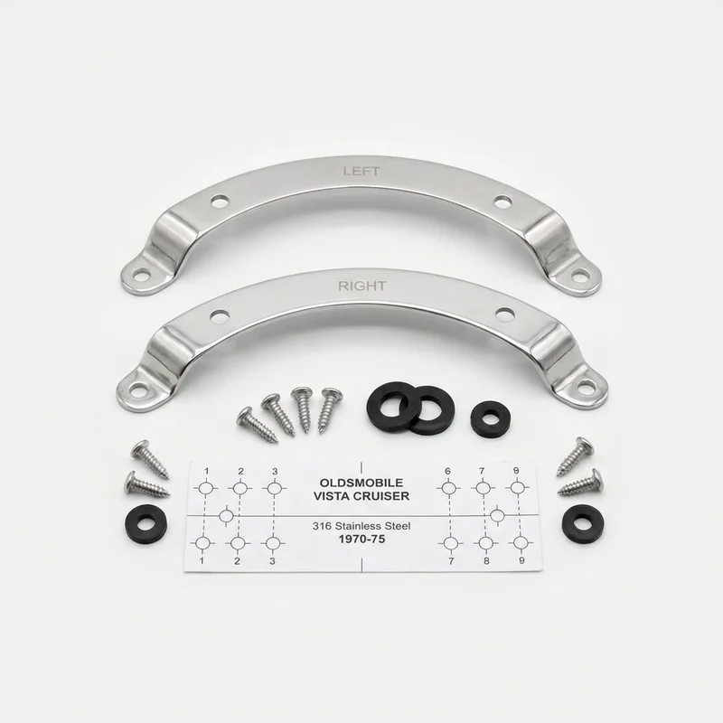 Stainless Steel Mounting Bracket Kit for Oldsmobile Vista Cruiser (1970 - 1975) - 1