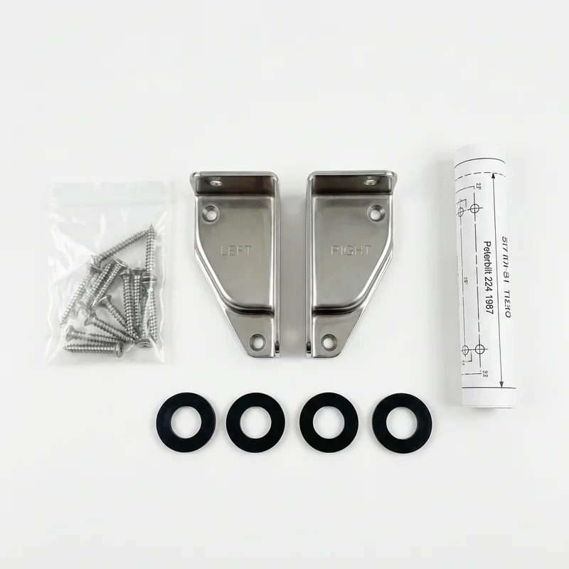 Stainless Steel Mounting Bracket Kit for Peterbilt 224 (1987 - 1987) - 1