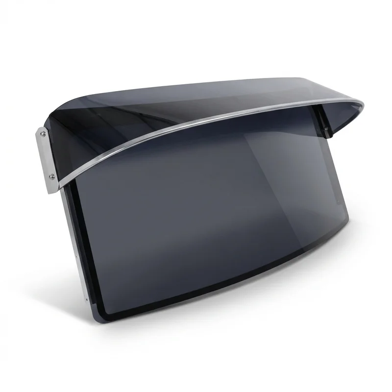 Tinted Acrylic Windscreen Sunvisor for Peterbilt 270 (2001 - 2003) - 1