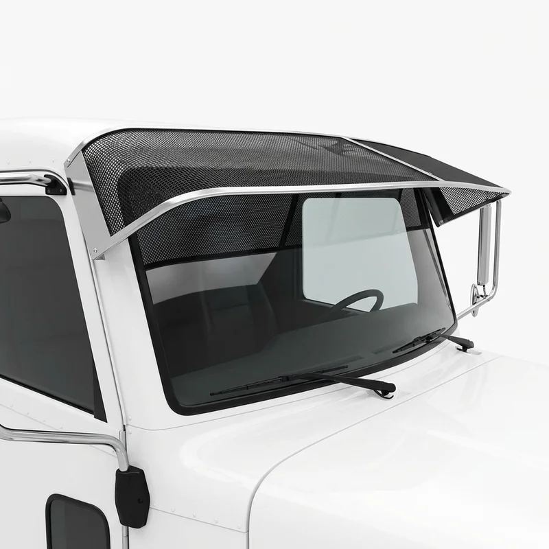 Premium Mesh Windscreen Sunvisor for Peterbilt 335 (2005 - 2010) - 1