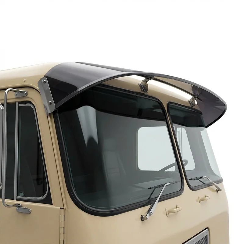 บังแดดกระจกหน้าอะคริลิกสีชา สำหรับ Peterbilt 352 (1988 - 1988) - 1