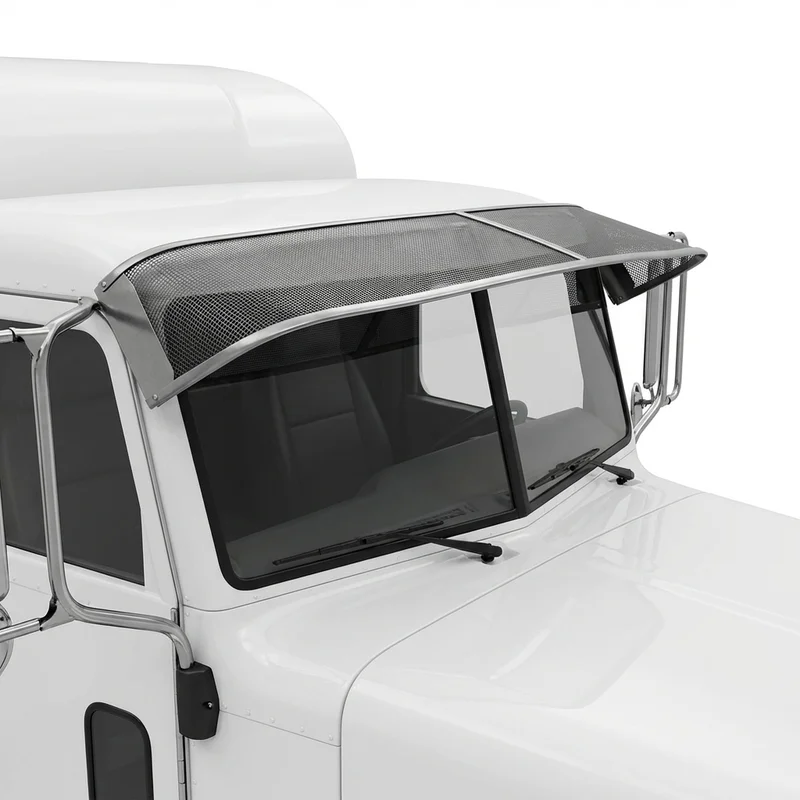 Premium Mesh Windscreen Sunvisor for Peterbilt 357 (1987 - 2008) - 1